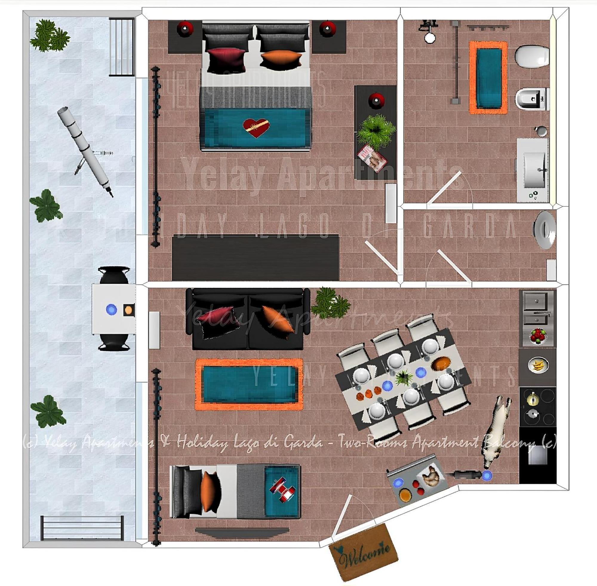 Raffa Yelay Apartments & Holiday Lago Di Garda מראה חיצוני תמונה